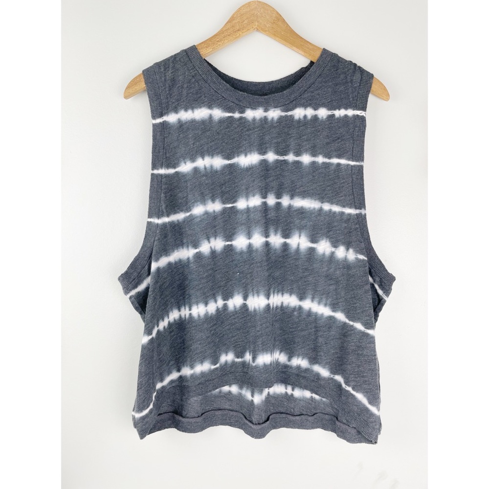 FP Movement Grey Gray Tie Dye Muscle Tank Top